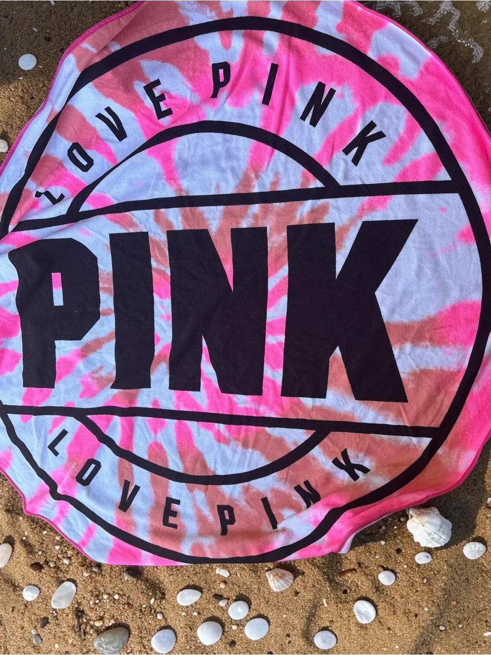 Victoria's Secret PINK Limited Edition item featuring a pink tie-dye pattern